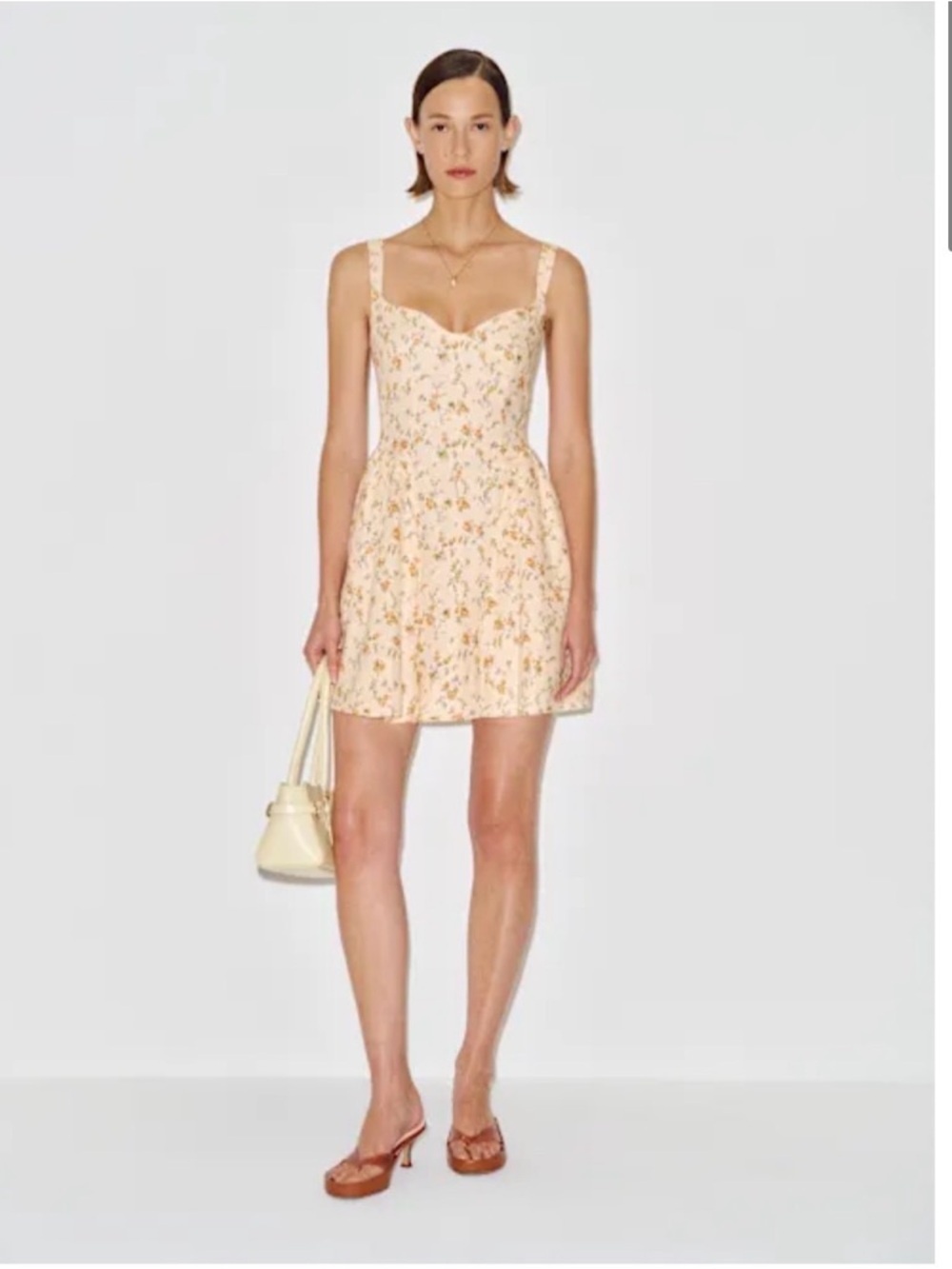 NWT Reformation Birdie Mini Linen Dress